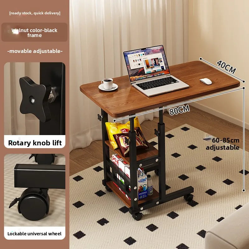 Bedside Laptop Holder & Reading Desk — Portable Bedside Table Board for Writing, Office & Computer Use