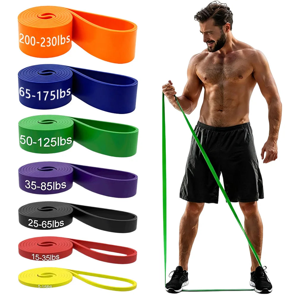 Resistance Bands Set — Pull Up Assistance for Home Fitness, Stretching & Strength Training