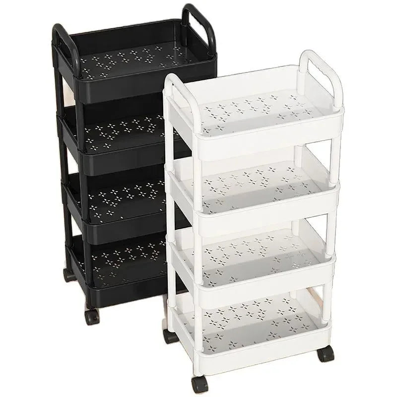 5-Layer Rolling Kitchen Storage Trolley — Mobile Multi-Layer Shelf for Kitchen, Bathroom & Living Room