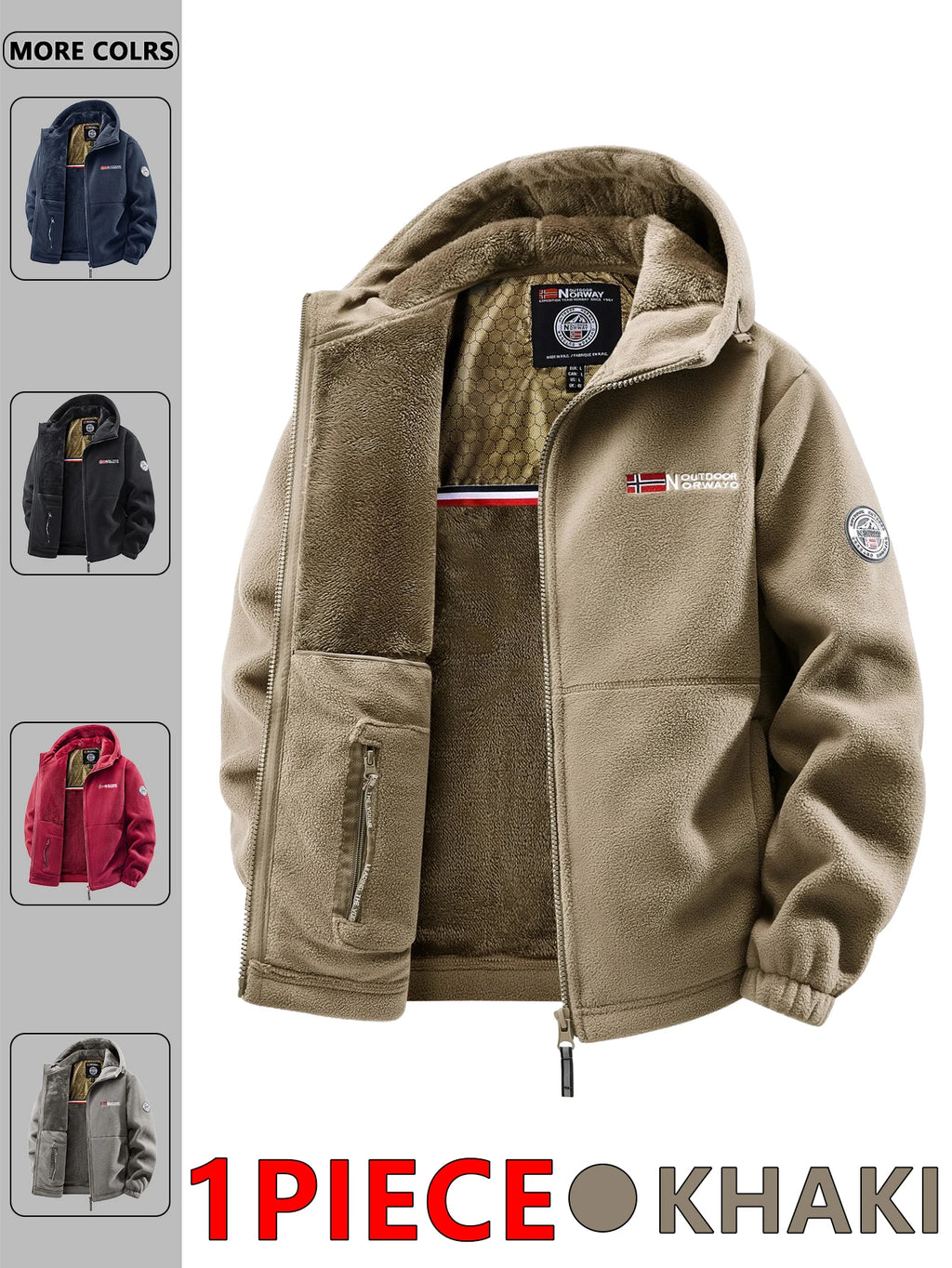 Men's Hooded Outdoor Fashion Jacket — Casual Windbreaker & Streetwear Jacket