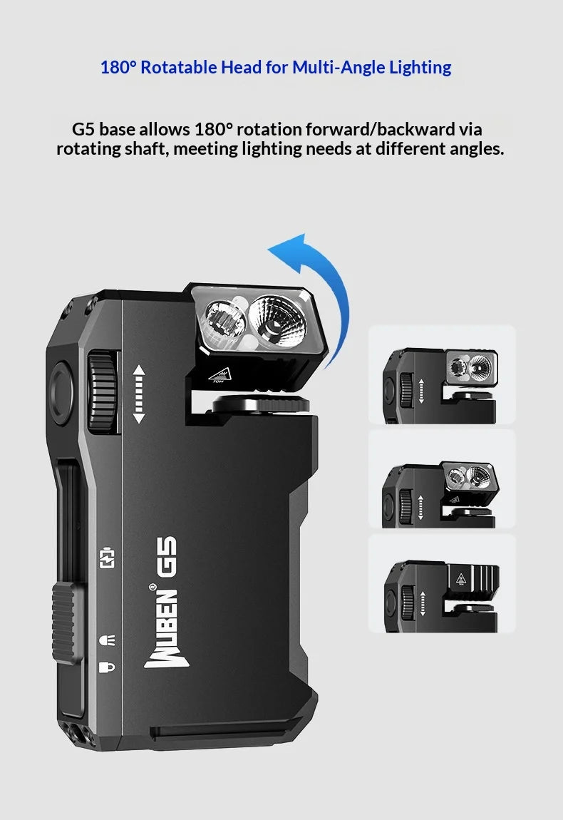WUBEN G5 Premium EDC Flashlight – 400 Lumens, RGB, Titanium Alloy & Collector Edition Variants