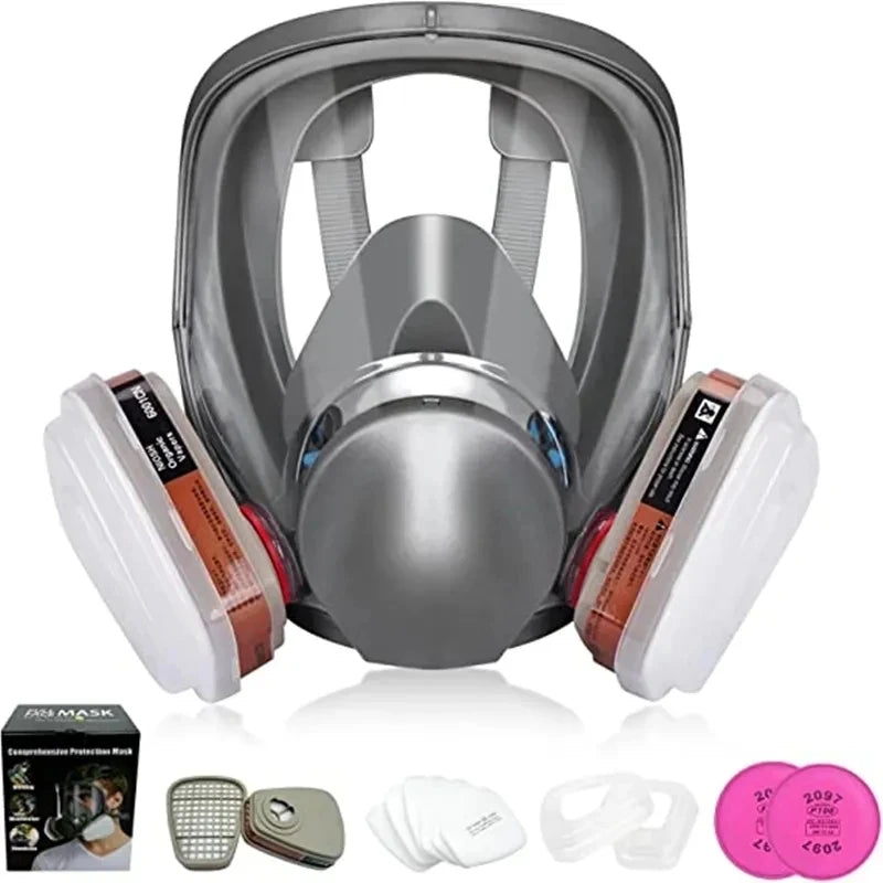 Anti-Fog Full Face Industrial Painting Respirator