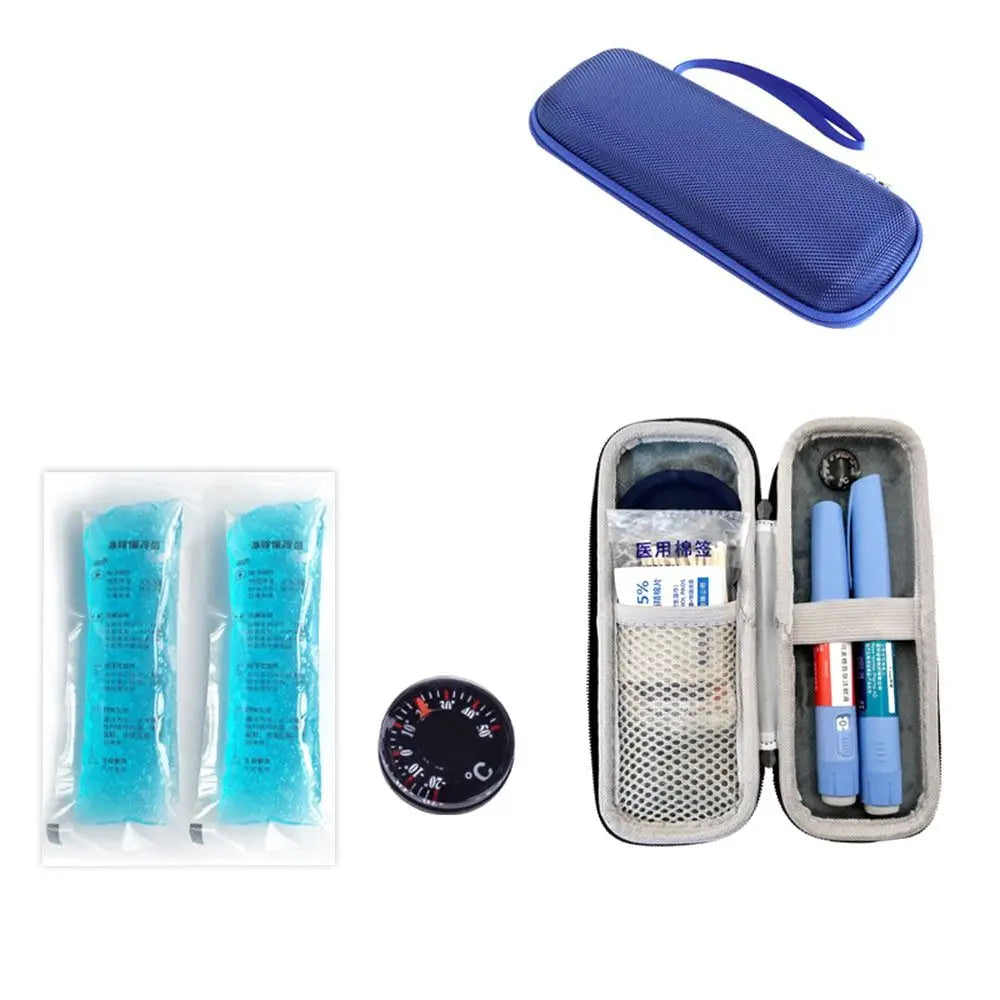 Waterproof EVA Insulin Cooling Bag with Gel Pack – Thermal Insulated Diabetic Pen Case for Travel