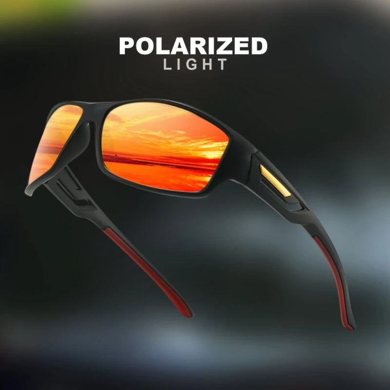 Sports Polarized Sunglasses | Camouflage Wraparound Frame UV400 for Driving & Fishing