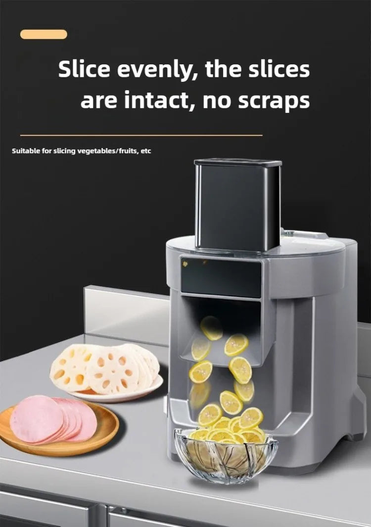 3-in-1 Commercial Food Processor & Vegetable Slicer – Electric Slicing, Shredding & Dicing Machine, 110V/220V