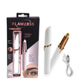 Painless. Precise. Perfect Brows. — USB Rechargeable Electric Eyebrow Trimmer | Facial Hair Remover, Built-In Light, Portable, Women