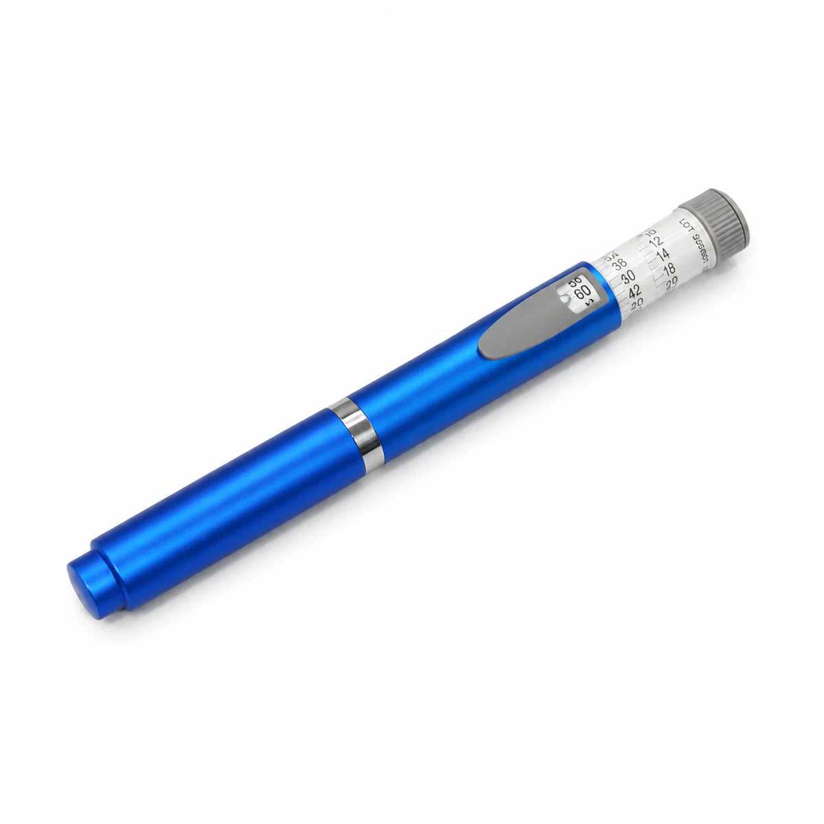 Reusable Insulin Injection Pen – Metal V2 Adjustable 60IU Dose Control with Clear Scale