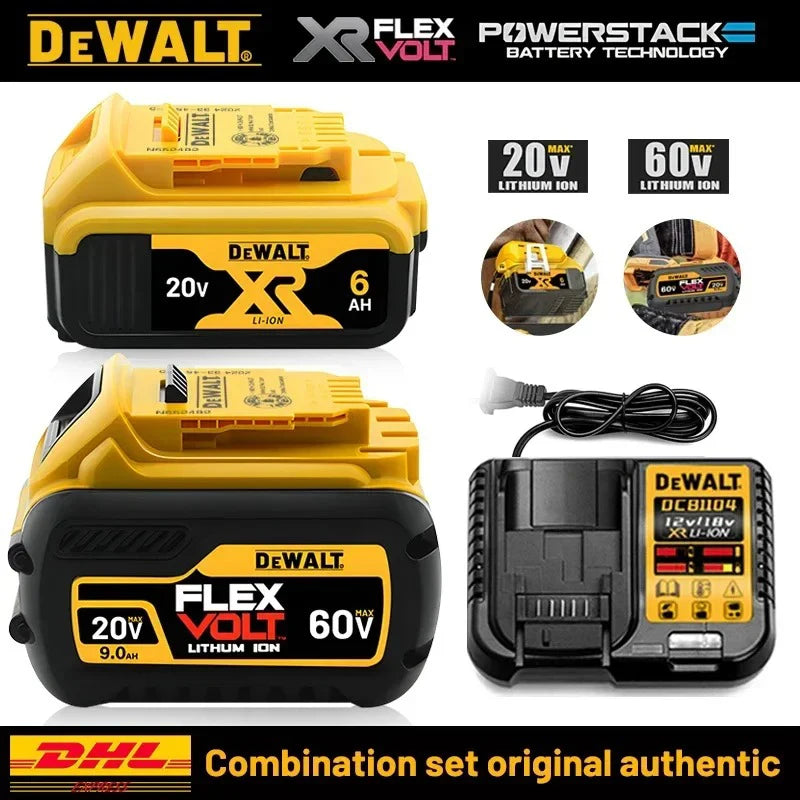 DeWALT 20V/60V MAX FlexVolt Battery – 6Ah & 9Ah Replacement for DCB606 DCB205 DCB206 Power Tools