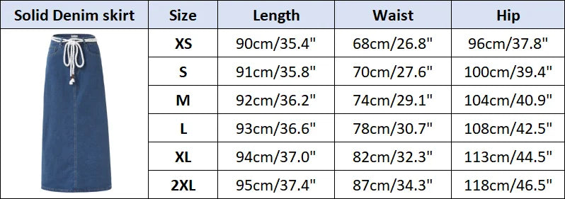 Women's Cotton Denim Skirt – Elegant Stripe & Solid A-Line Jean Skirt 2026