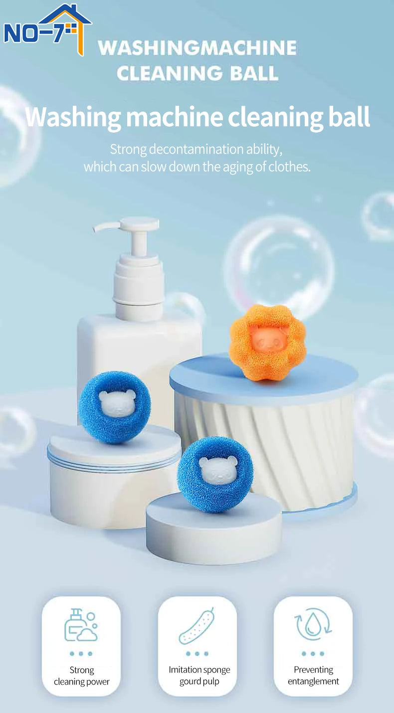 Laundry Balls Pet Hair Remover – Reusable Washing Machine Lint Catcher & Clothes Fluff Cleaner