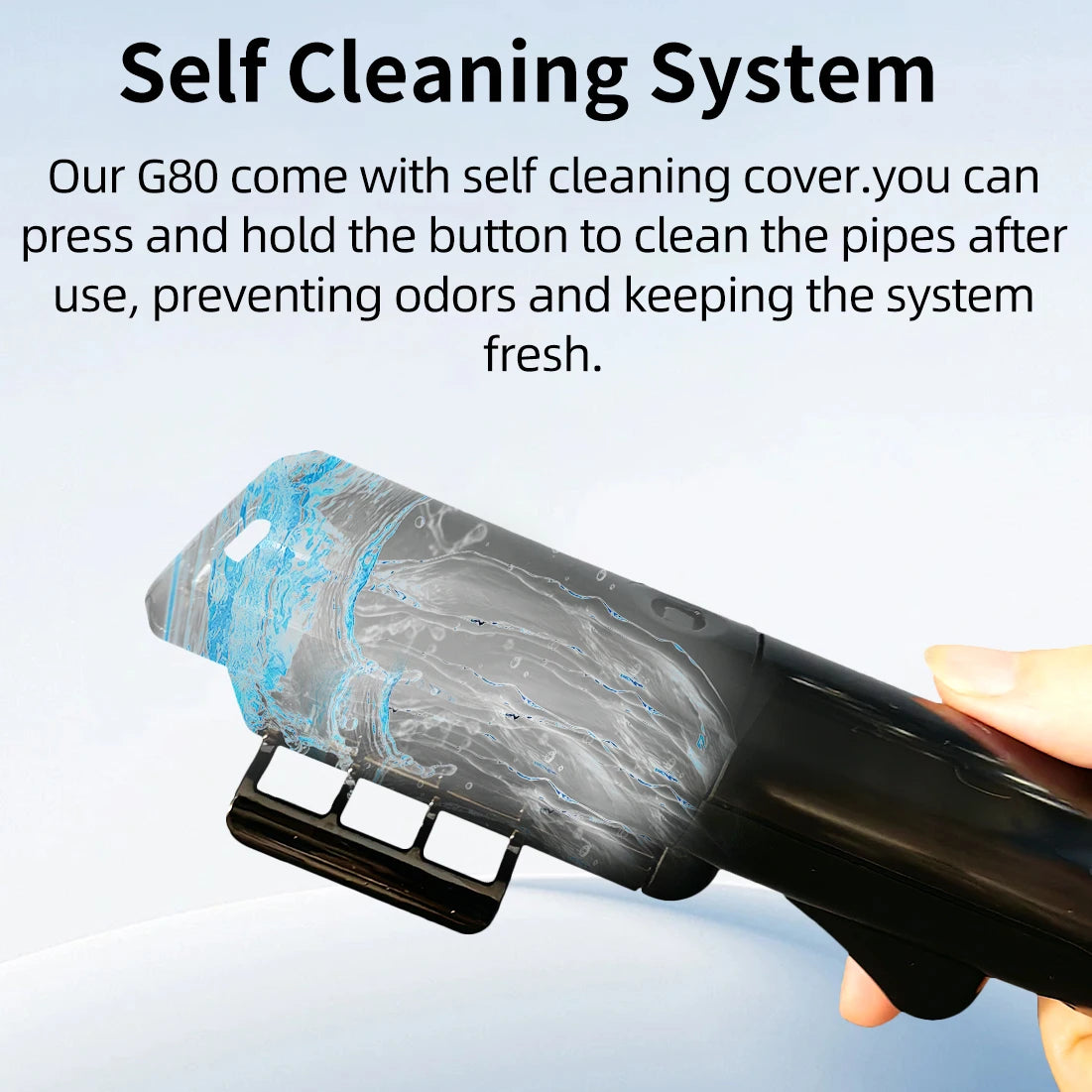 ABIR G80 Handheld Carpet Cleaner — 150000Pa Wet & Dry Vacuum for Home, Sofa, Window, Car, Pet & Upholstery Spot Cleaning