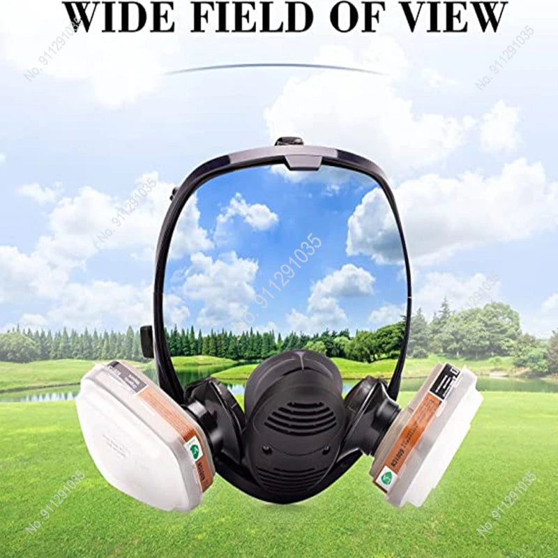 6800 Full Face Chemical Gas Mask Respirator