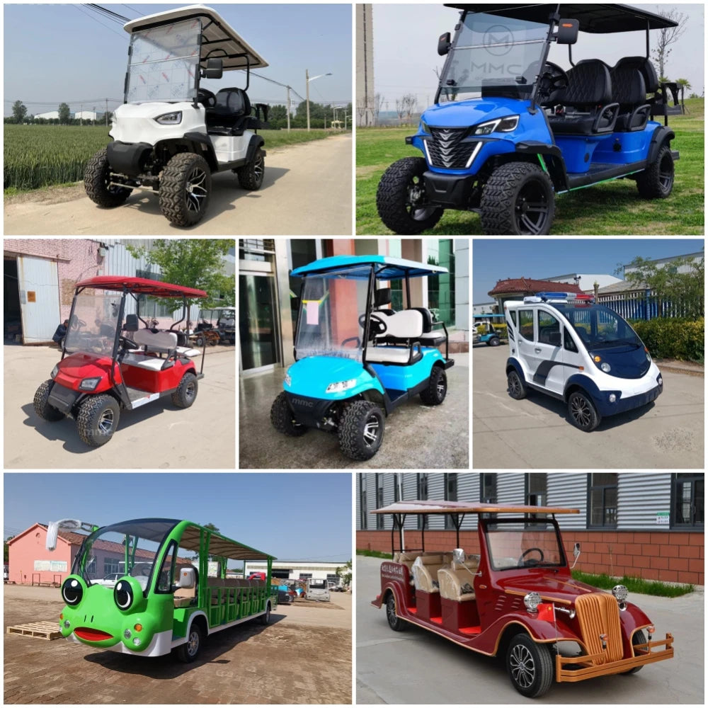 MMC Factory Price Brand New Designed 2 4 6 8 Seater 48V 60V 72V Battery Operated Golf Buggy4000W/15000W Electric Golf Cart