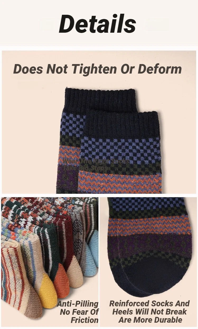 Men's Retro Winter Knit Socks