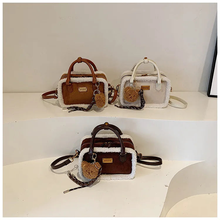 Plush Crossbody Bags for Women Shoulder Bags Versatile Purse and Handbags Designer Bag Female Bags Сумка Женская Bolsos Mujer