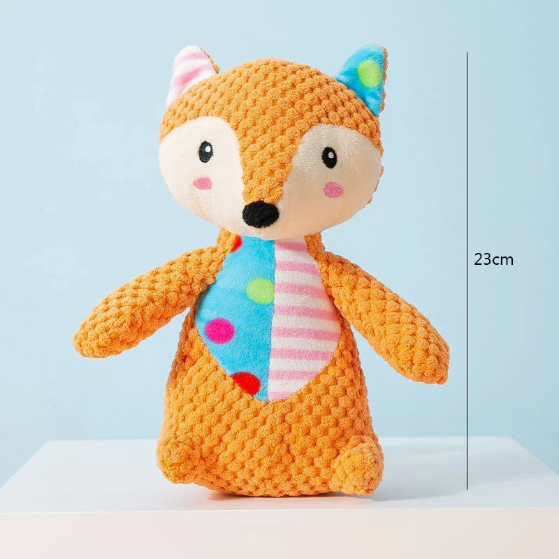 Cute Animal Squeaky Plush Chew Toy for Dogs & Cats