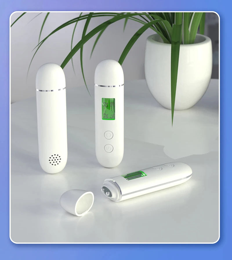 LCD Skin Moisture & Oil Analyzer Pen – Fluorescent Agent Detector, Elasticity & Skin Age Tester