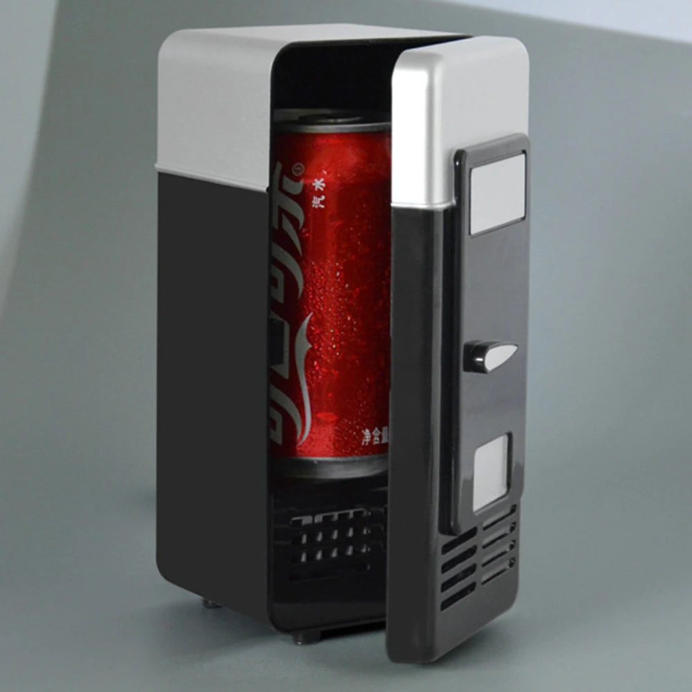 USB Mini Portable Refrigerator – Beverage Cooler & Warmer for Car, Laptop & Office
