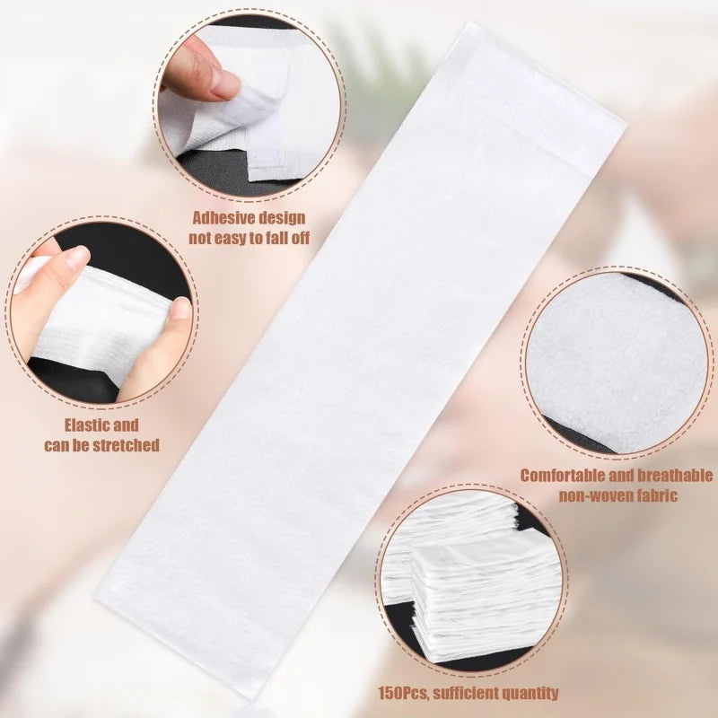Disposable Spa Facial Headbands — Soft Non-Woven Skincare Bands (10/50/100 Pack)
