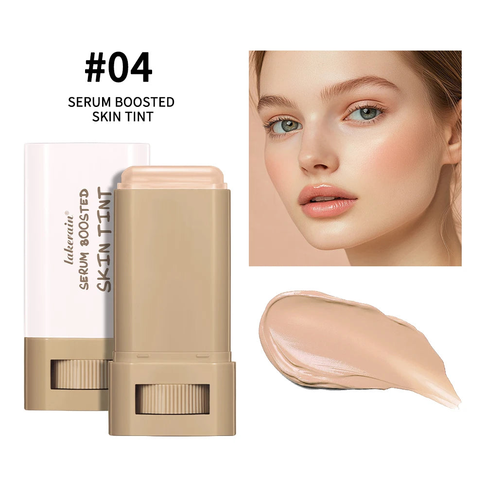 Skin Tint Foundation Stick — Waterproof Nourishing Tinted Serum Contour Balm