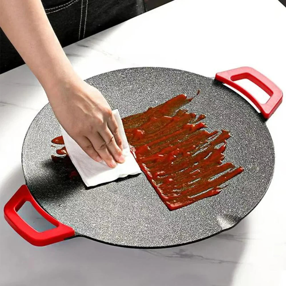 Electric Indoor Non-Stick BBQ Griddle Pan – Portable Countertop Grill for Family Gatherings