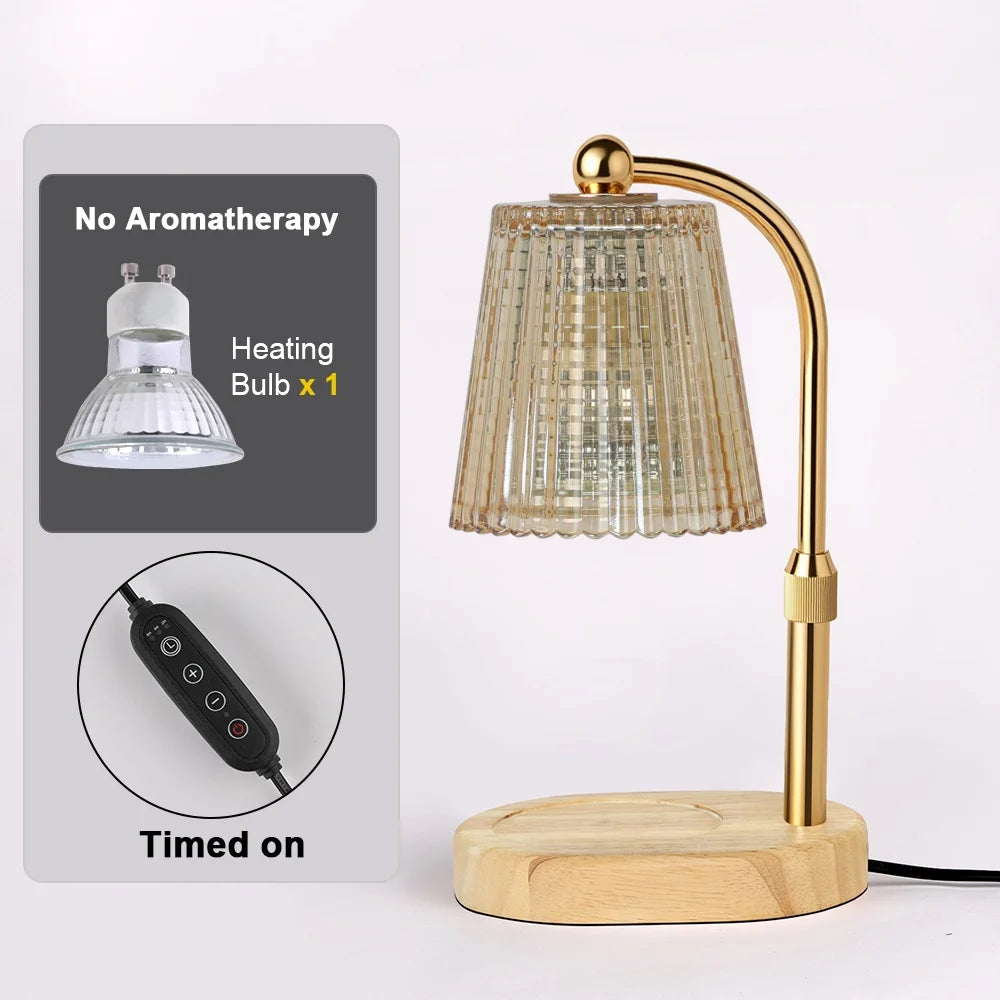 Flower Candle Warmer Lamp with Adjustable Height