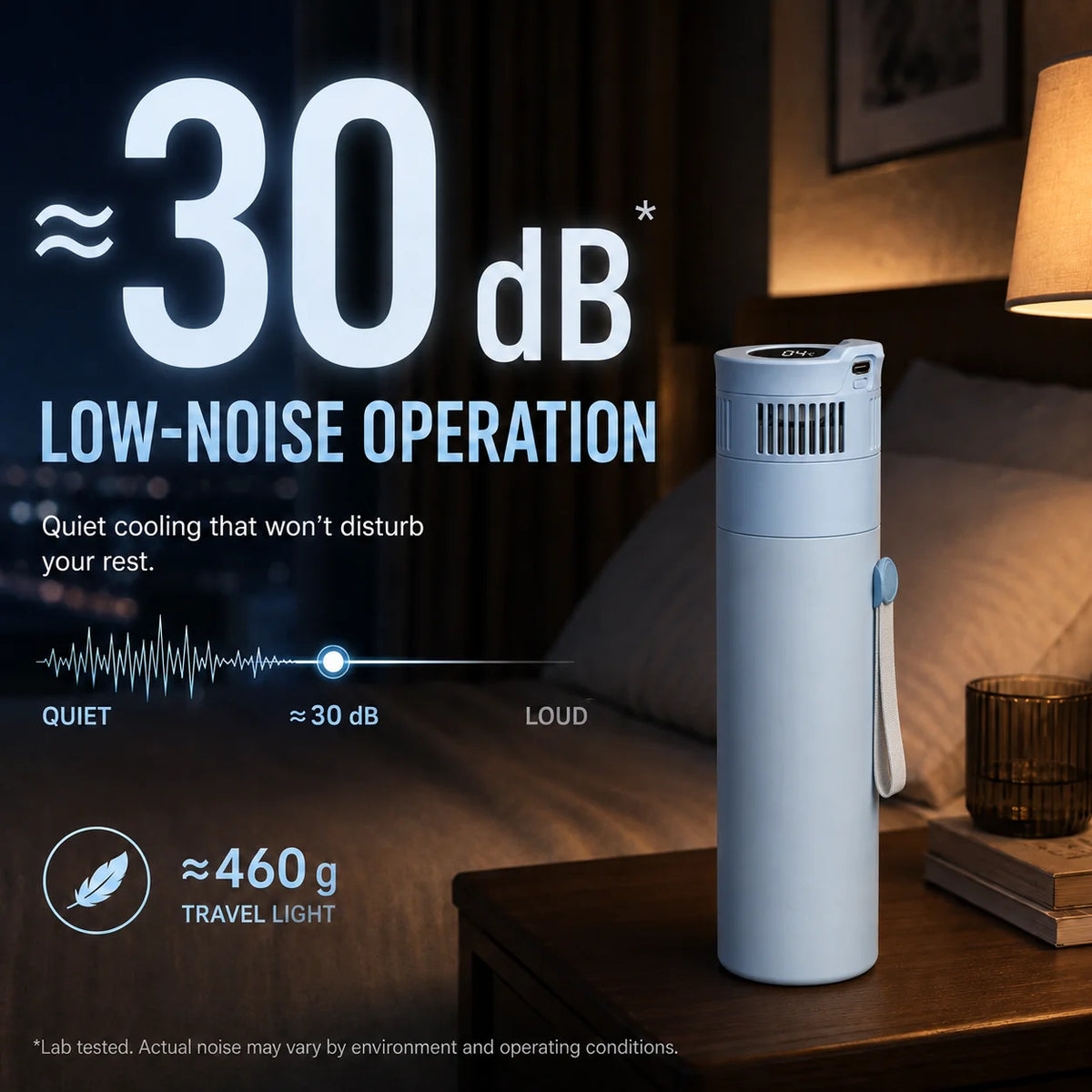 Portable Insulin Cooler 2–8°C – USB-C Medicine Refrigerator with Digital Display for Travel & Medication Cold Storage
