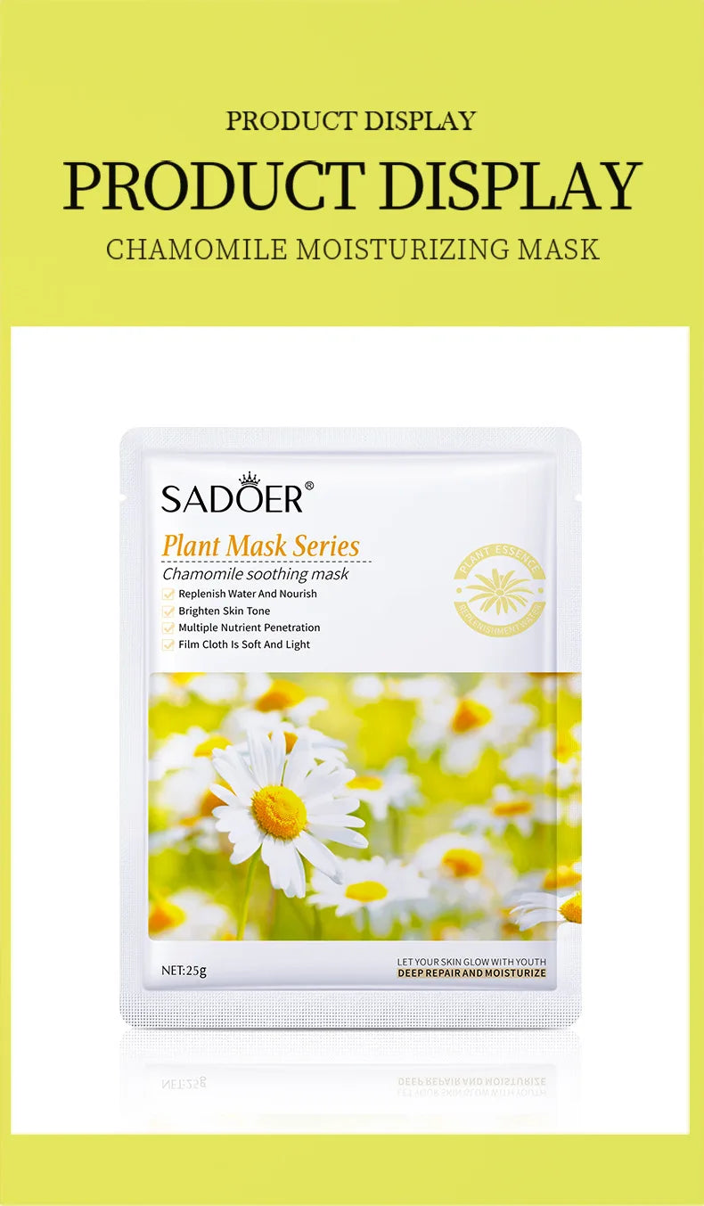 Natural Plant Face Masks — Moisturizing & Firming (8-Pack)