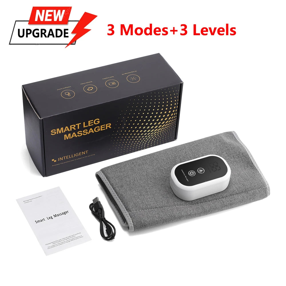 Wireless 360° Air Pressure Calf Massager — 3-Mode Airbag Leg & Foot Circulation Booster