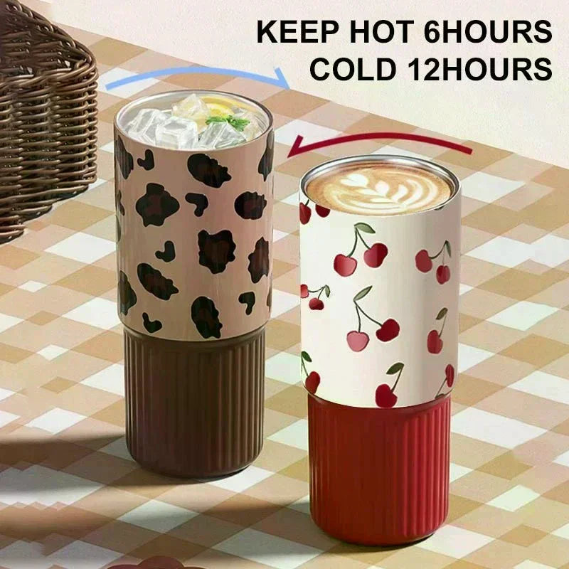 750ml 316 SS Vacuum Thermos Tumbler – Hot & Cold, Leakproof, Car Cup Holder Fit, Gift for Women, 6 Colors