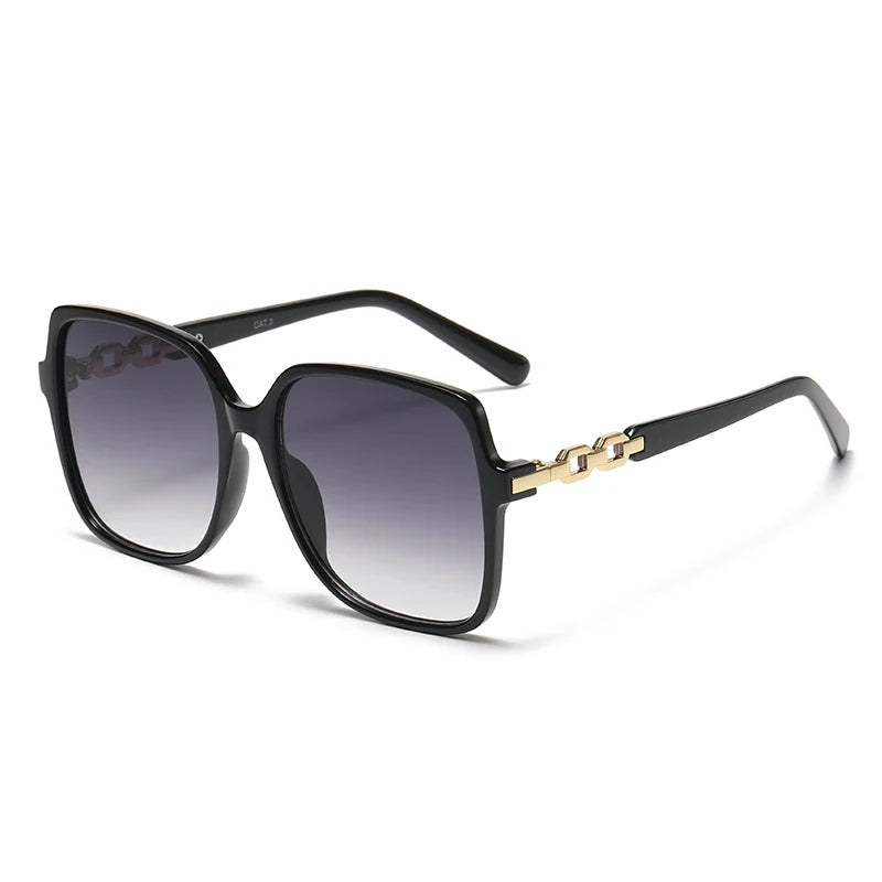 Women's Fashion Square Cycling Sunglasses | Big Frame Colorful Gradient Outdoor Shades
