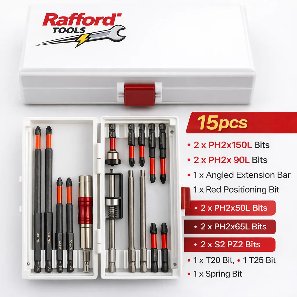 Never Lose a Bit. — Magnetic Non-Slip S2 Steel Drill Bit Set | 3, 6 & 12 Pieces, Crosshead & Impact Bits, Electric & Hand Drivers