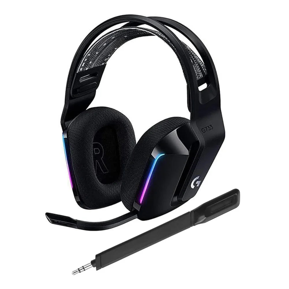 3.5mm Replacement Microphone for Logitech G733 Gaming Headset — Noise Canceling, Detachable Mic
