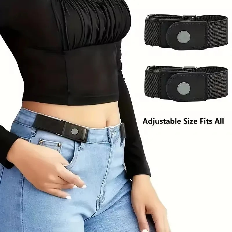 No-Buckle Elastic Invisible Belt for Men & Women
