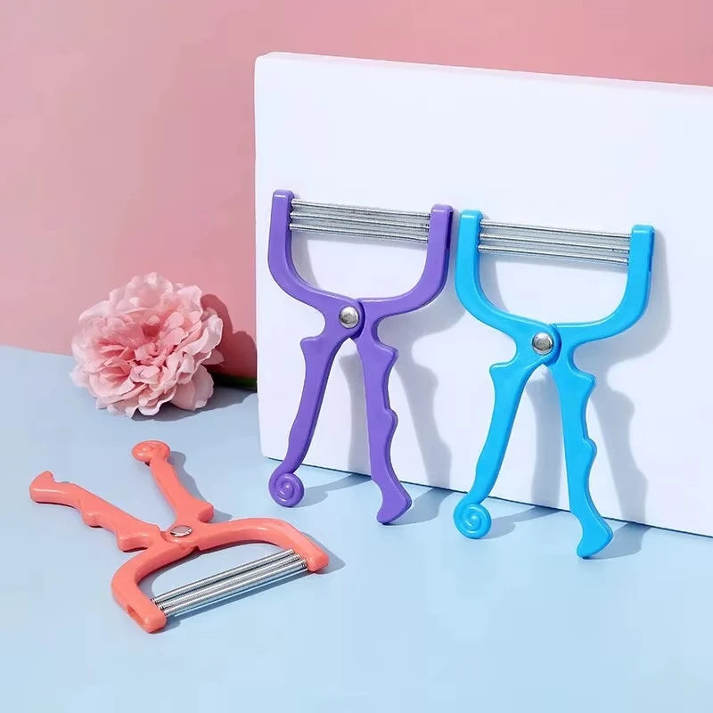 Facial Hair Removal Spring Device – Handheld Lip, Eyebrow & Face Hair Remover for Women