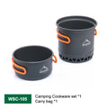Outdoor Camping Cookware Set — 1.3L & 2.3L Cooking Pot with Kettle & Tableware
