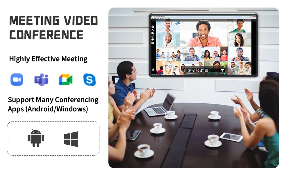 TouchWo Interactive Whiteboard All-in-One Touch Computer – 32" to 65", 1080p, Office & Classroom