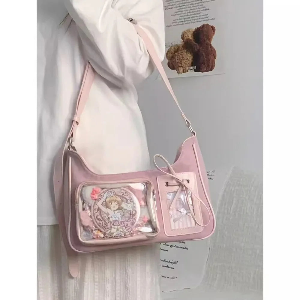 Lace-Up Bow Shoulder Crossbody Bag — Sweet Cool Small Subaxillary Women's Bag