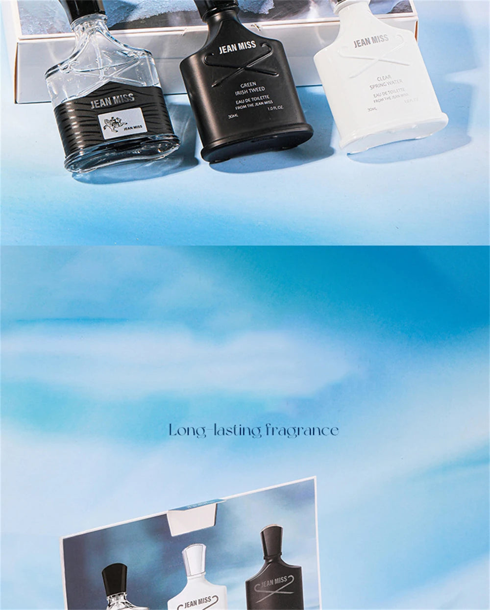 Men’s Fresh Floral Cologne Gift Set 90ml – 3-Piece Charming Scent Box