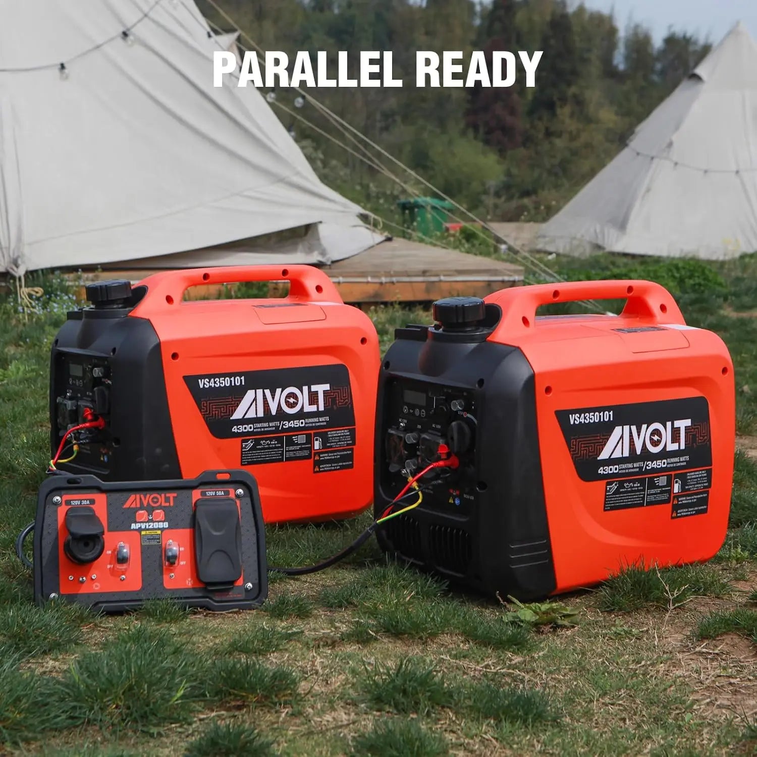 4300W Portable Inverter Generator — Super Quiet Gas-Powered, RV-Ready for Camping, Home & Emergency Use