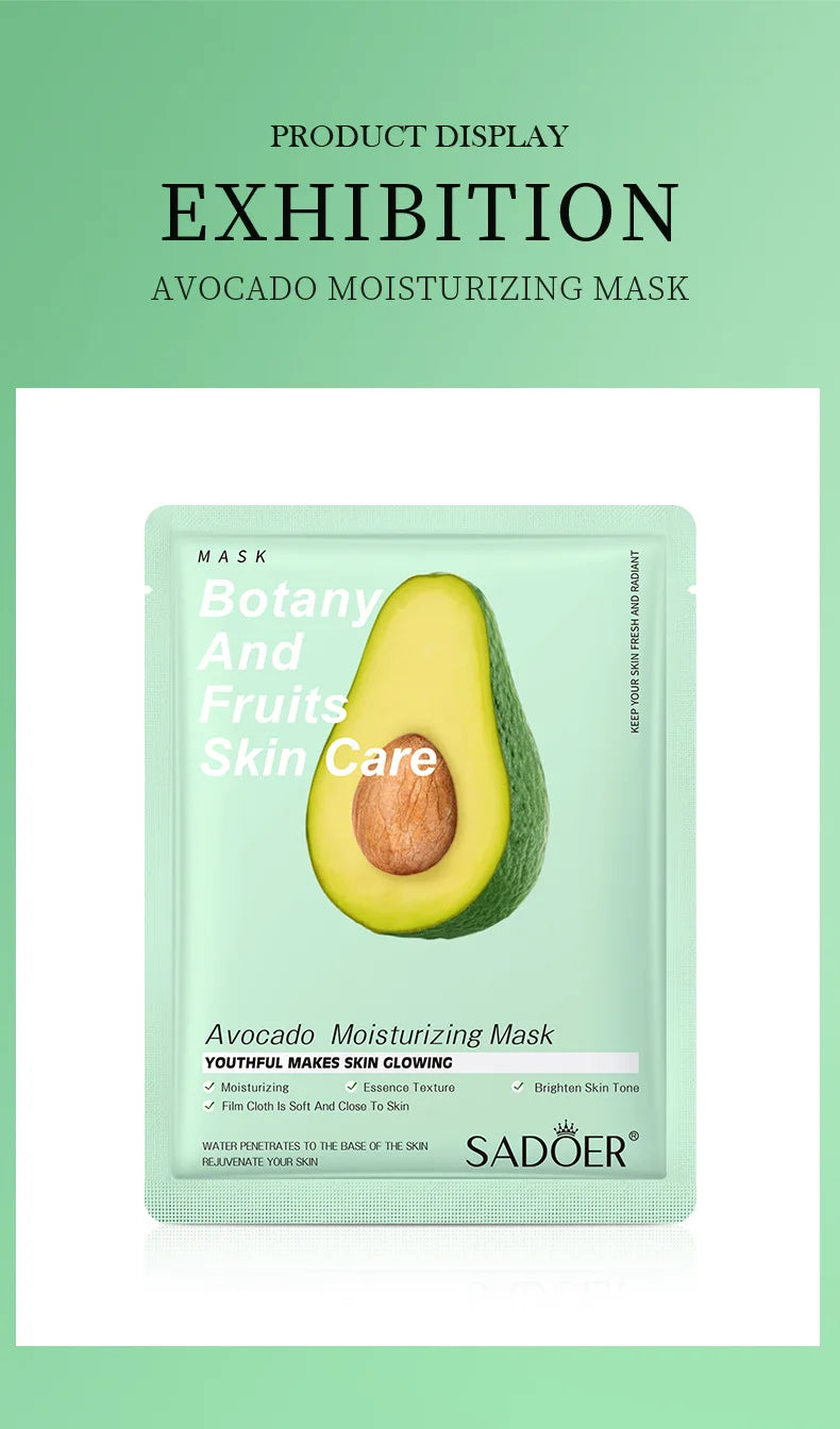 Natural Plant Face Masks — Moisturizing & Firming (8-Pack)