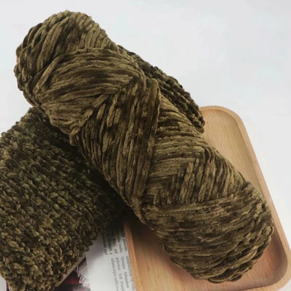 Chenille Soft Velvet Yarn – 95g Blended Knitting Wool for Crochet Scarves, Baby Blankets & Hats