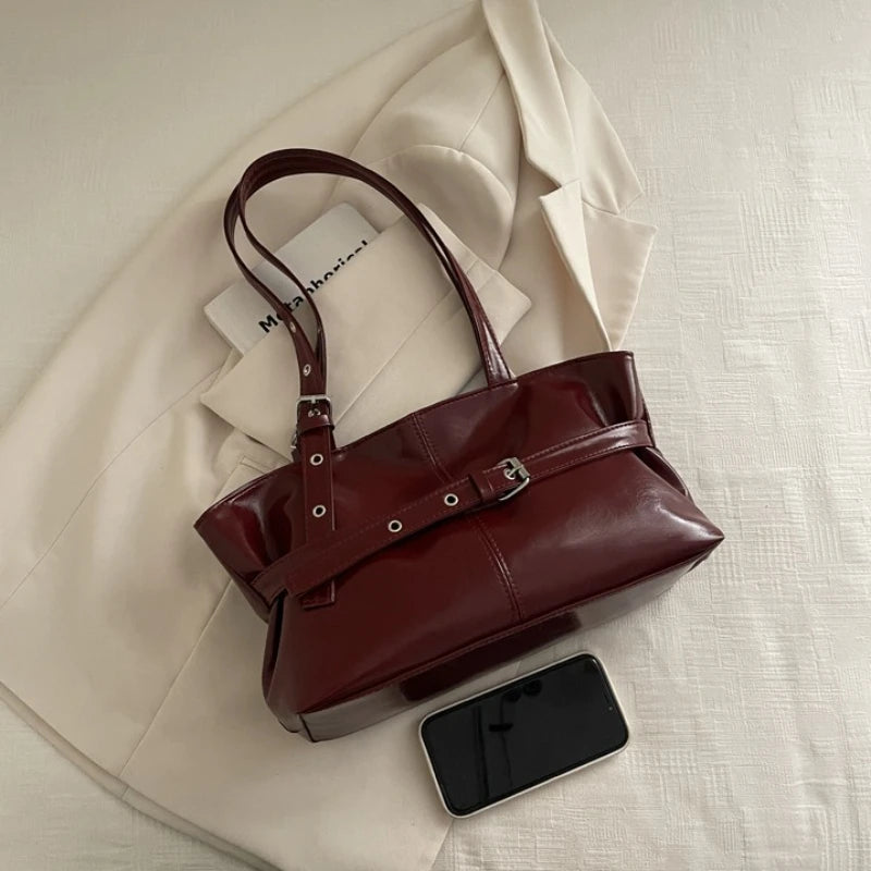 Large Capacity Women's Retro Tote Shoulder Bag