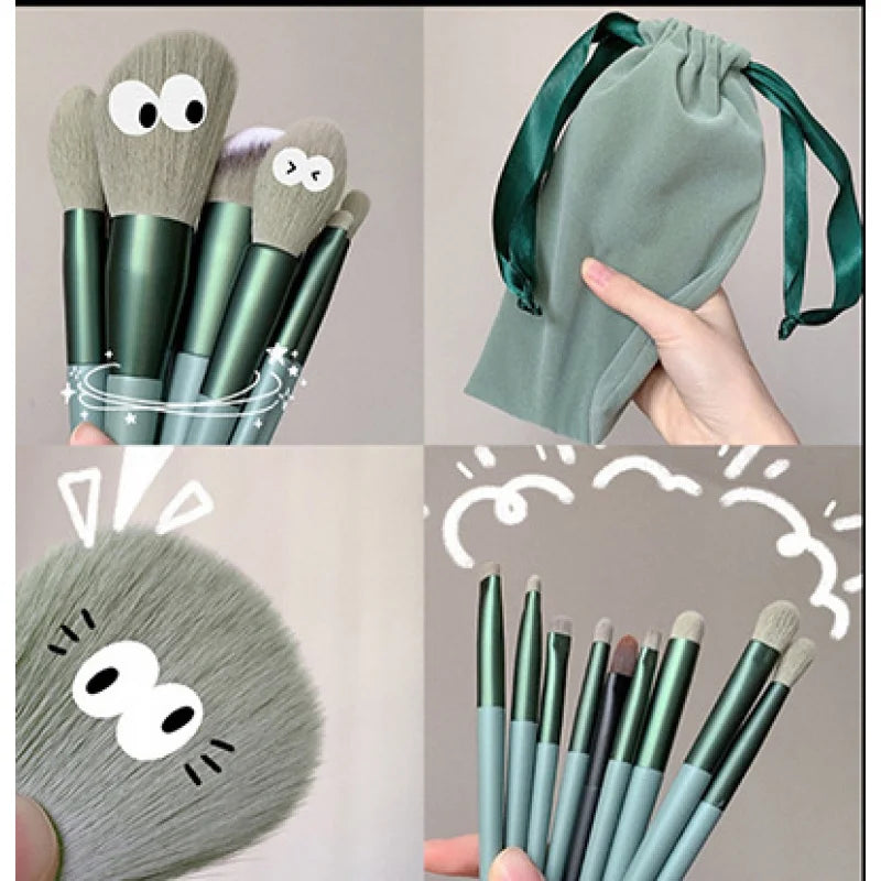 Soft Hair Makeup Brush Set — Foundation & Blush
