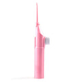 Cleaner Teeth. Healthier Gums. — Portable Manual High Pressure Oral Irrigator | Water Dental Flosser, Toothpick Jet, No Batteries, Pink, Blue & Black