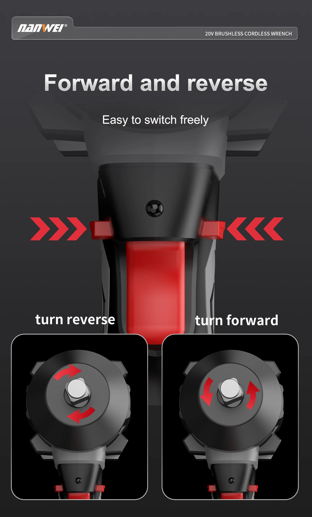 20V Brushless Cordless Impact Wrench