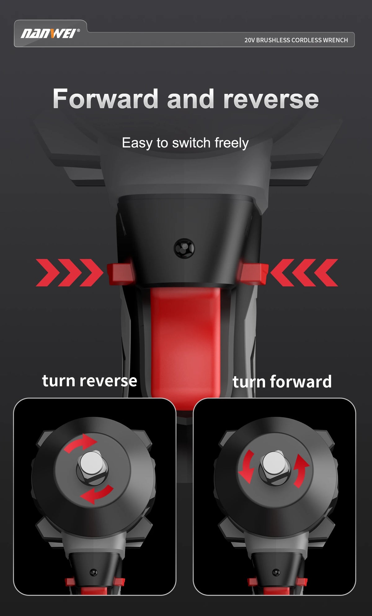 20V Brushless Cordless Impact Wrench