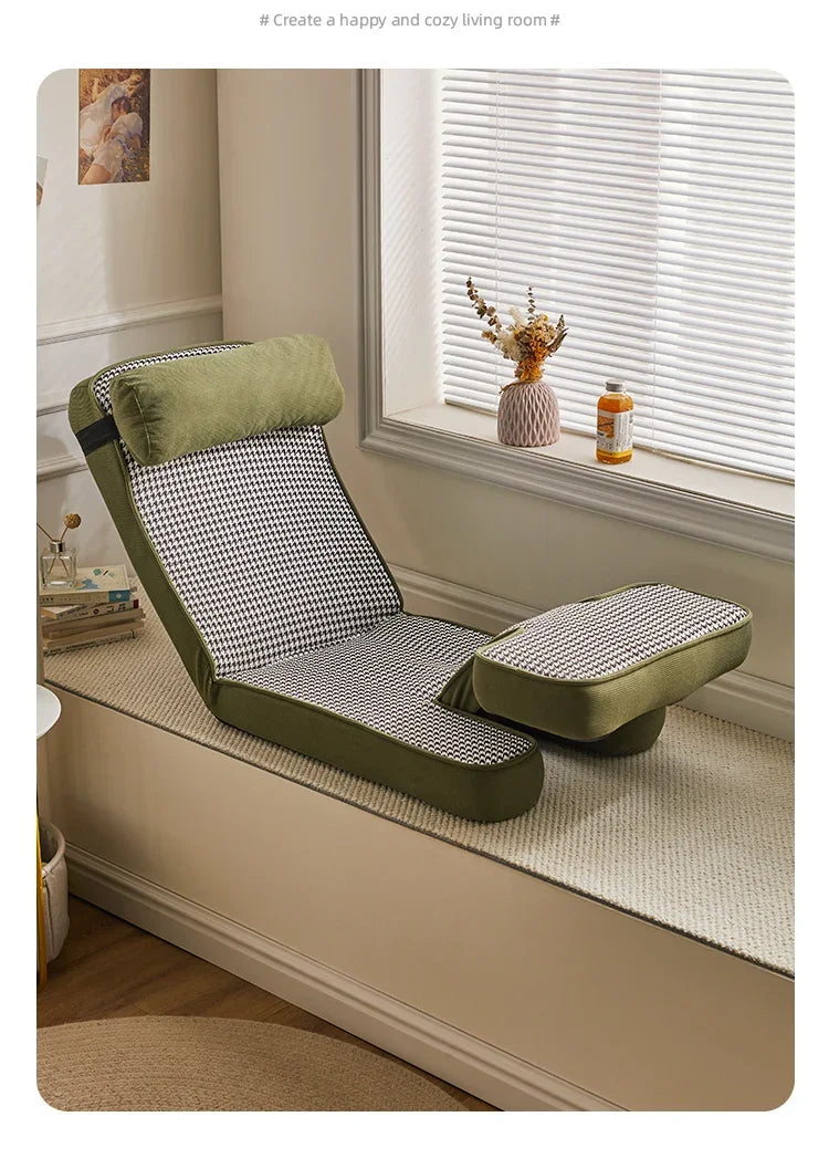 Cotton Folding Floor Sofa with Backrest