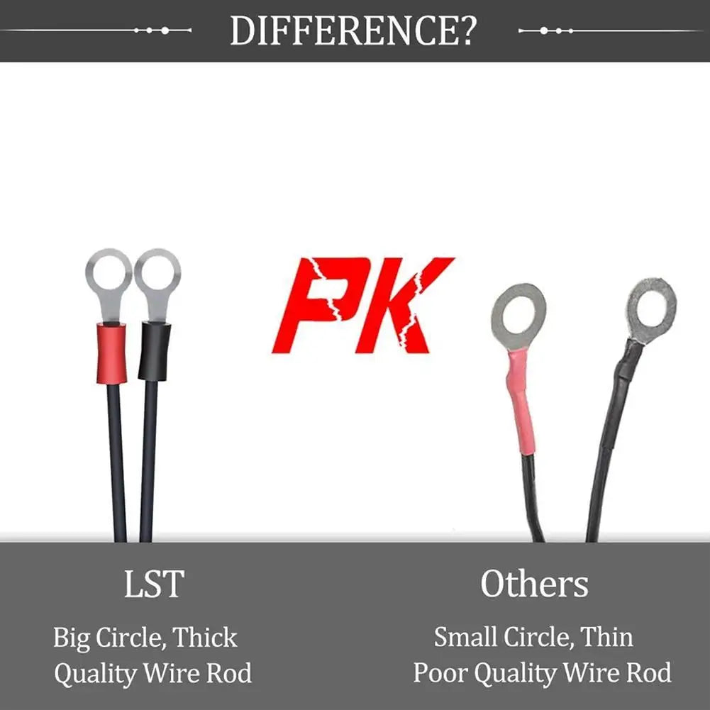 Motorcycle Battery SAE Quick Extension Cable – 10A Fuse O-Connector Battery Charger Adapter