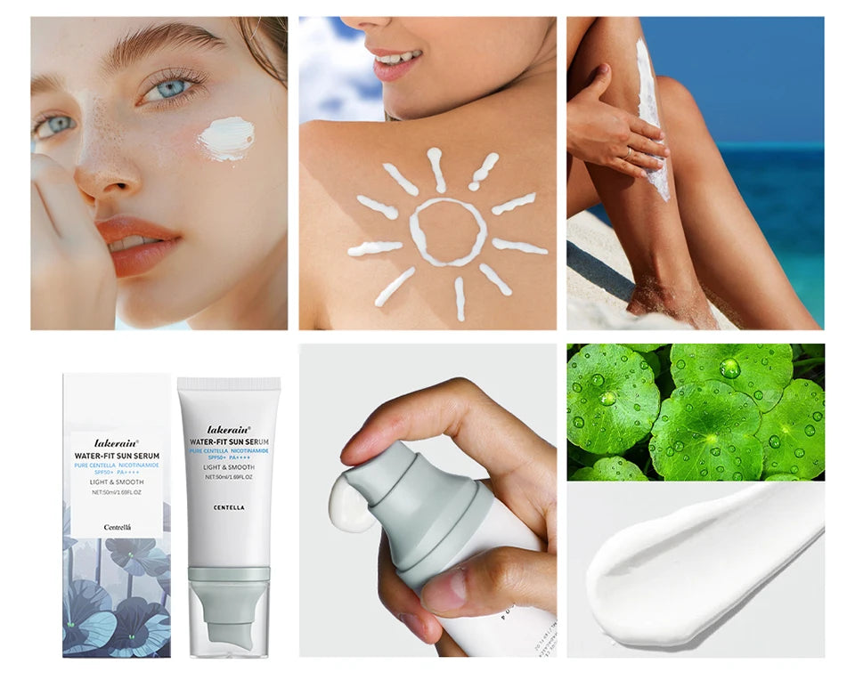 SPF50 Water-Fit Sun Serum – Lightweight Korean Sunscreen with Moisturizing & Oil Control